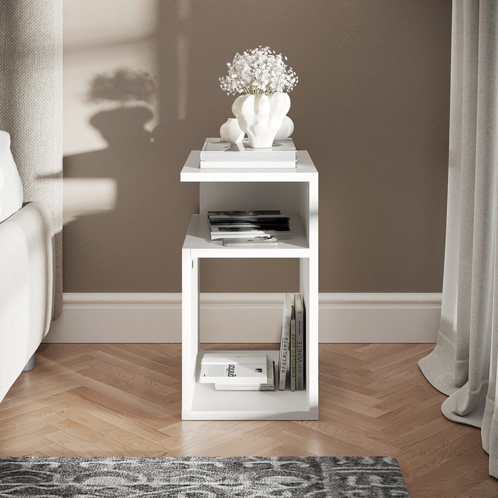 Vicco Nachtschrank Elios, Weiß, 25 x 65.3 cm günstig online kaufen