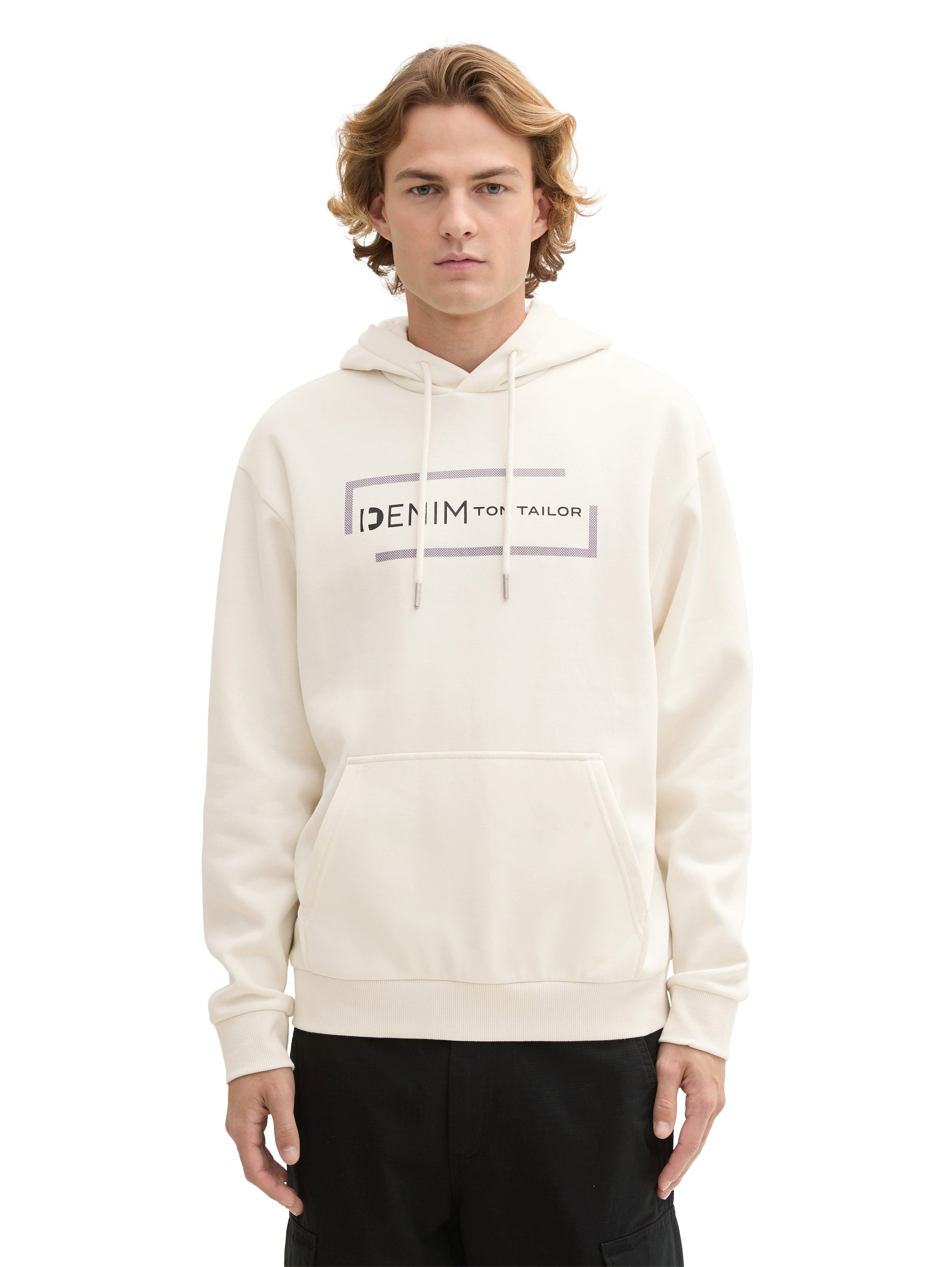 TOM TAILOR Denim Hoodie mit großem Logoprint günstig online kaufen