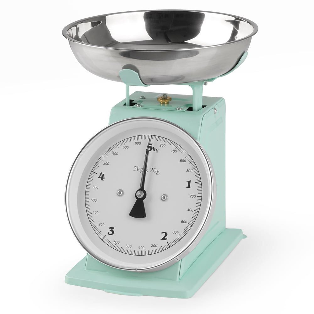 GOURMETmaxx Küchenwaage, Retro in Mint