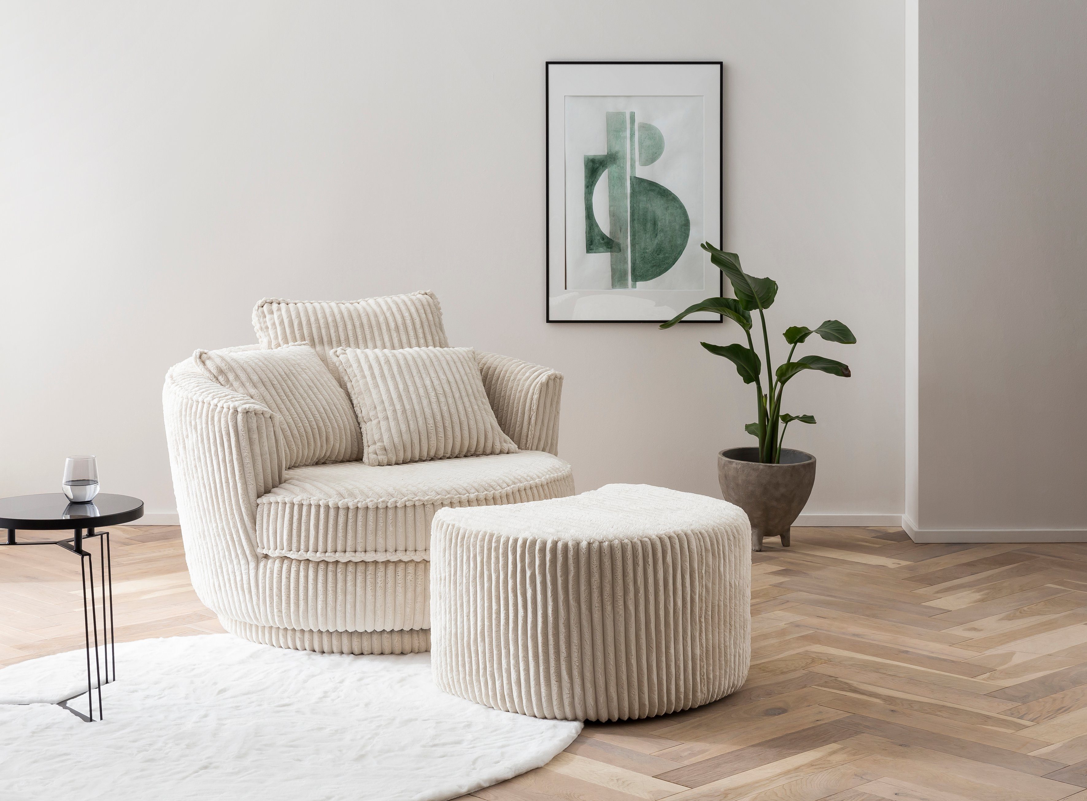 Home affaire Drehsessel MAISIE, Love Seat XXL Lese-Sessel, Big-Sessel mit H günstig online kaufen