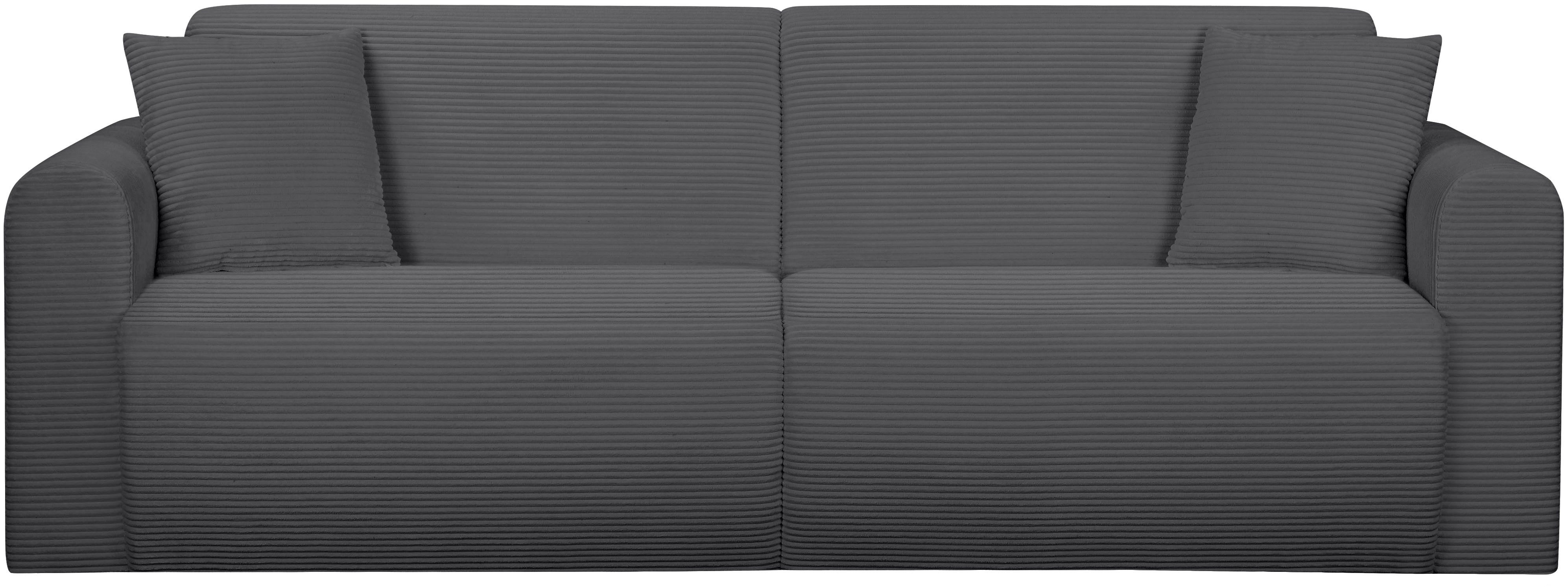 OTTO home 3-Sitzer JONAA Schlafsofa 225 cm, Liegefläche 105/187 cm, softer Cord-Bezug – Bild 2 von 5