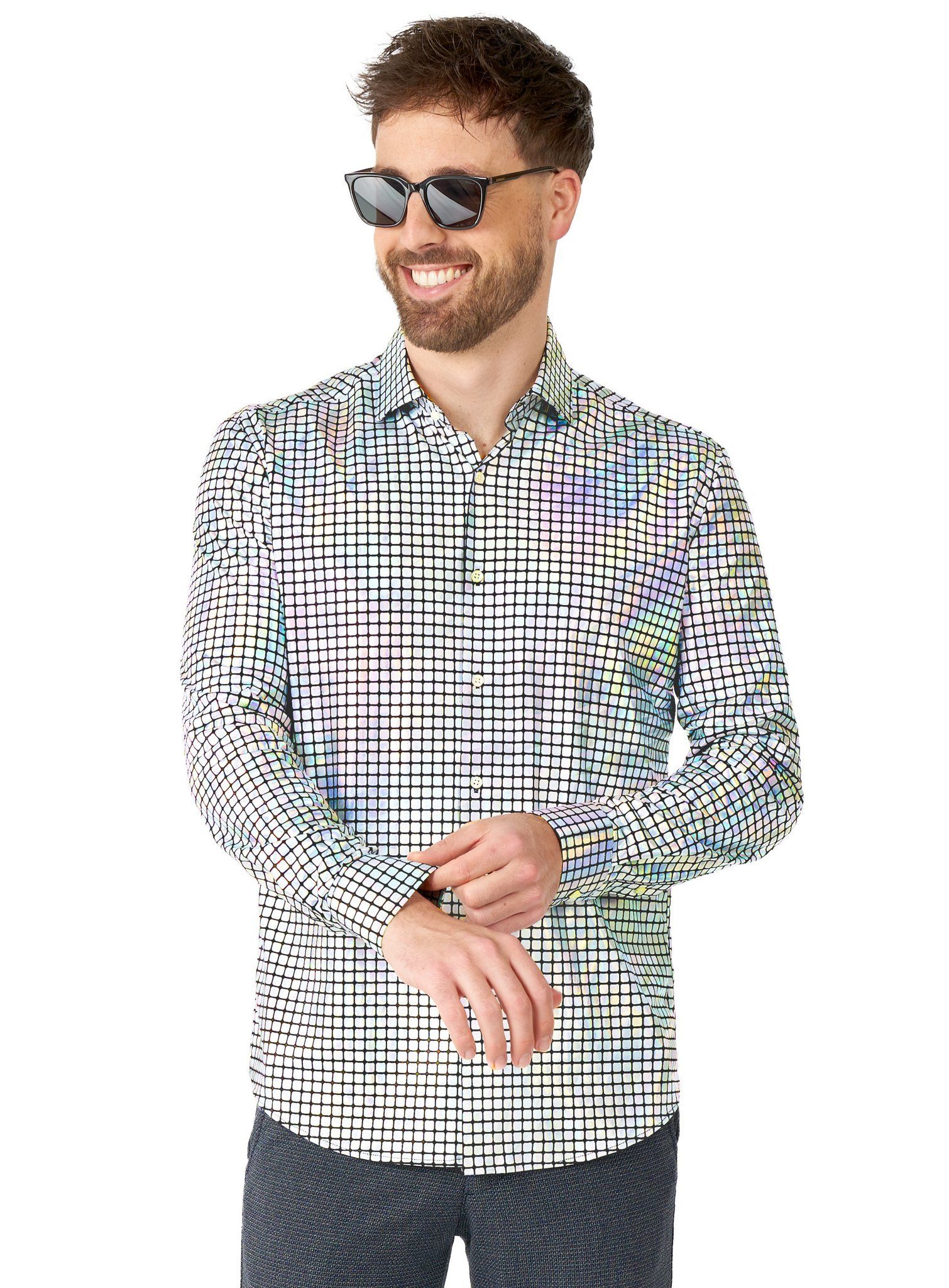 Opposuits Kostüm Discoballer Hemd, There's a Mirror on the Dancefloor: Hemd günstig online kaufen