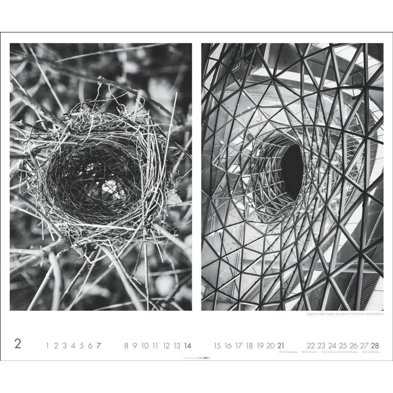 Wandkalender Natur - Architektur Kalender 2027