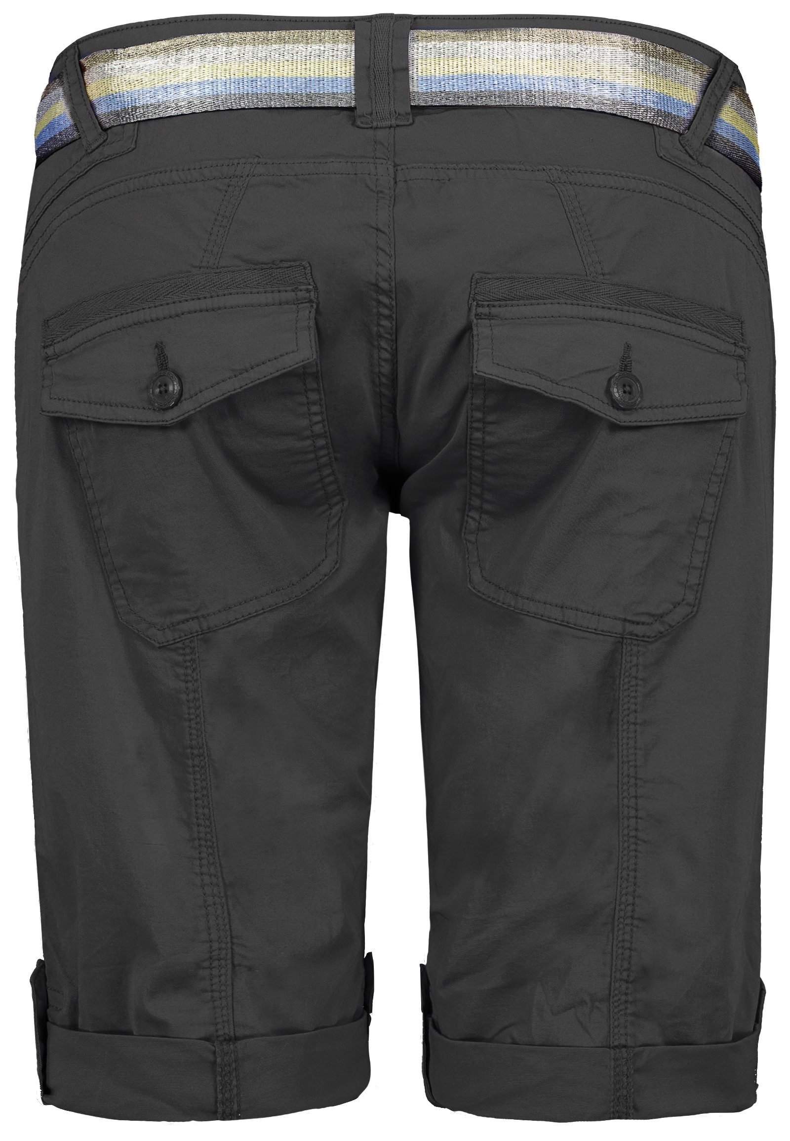Fresh Made Bermudas Bermuda mit glänzendem Gürtel