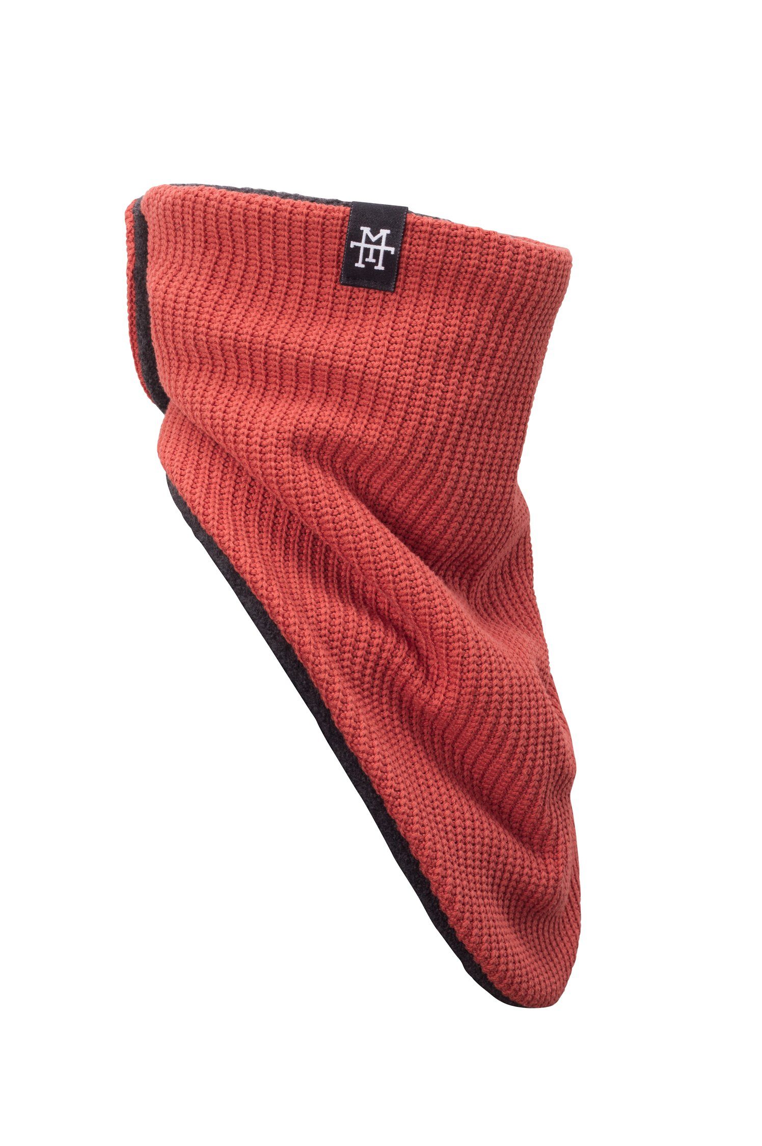 Manufaktur13 Strickschal Knit Windbreaker - Bandana, Halstücher in versch. Varianten, Multifunktionstuch, geeignet für Motorrad & Fahrrad Cognac | Strickschals