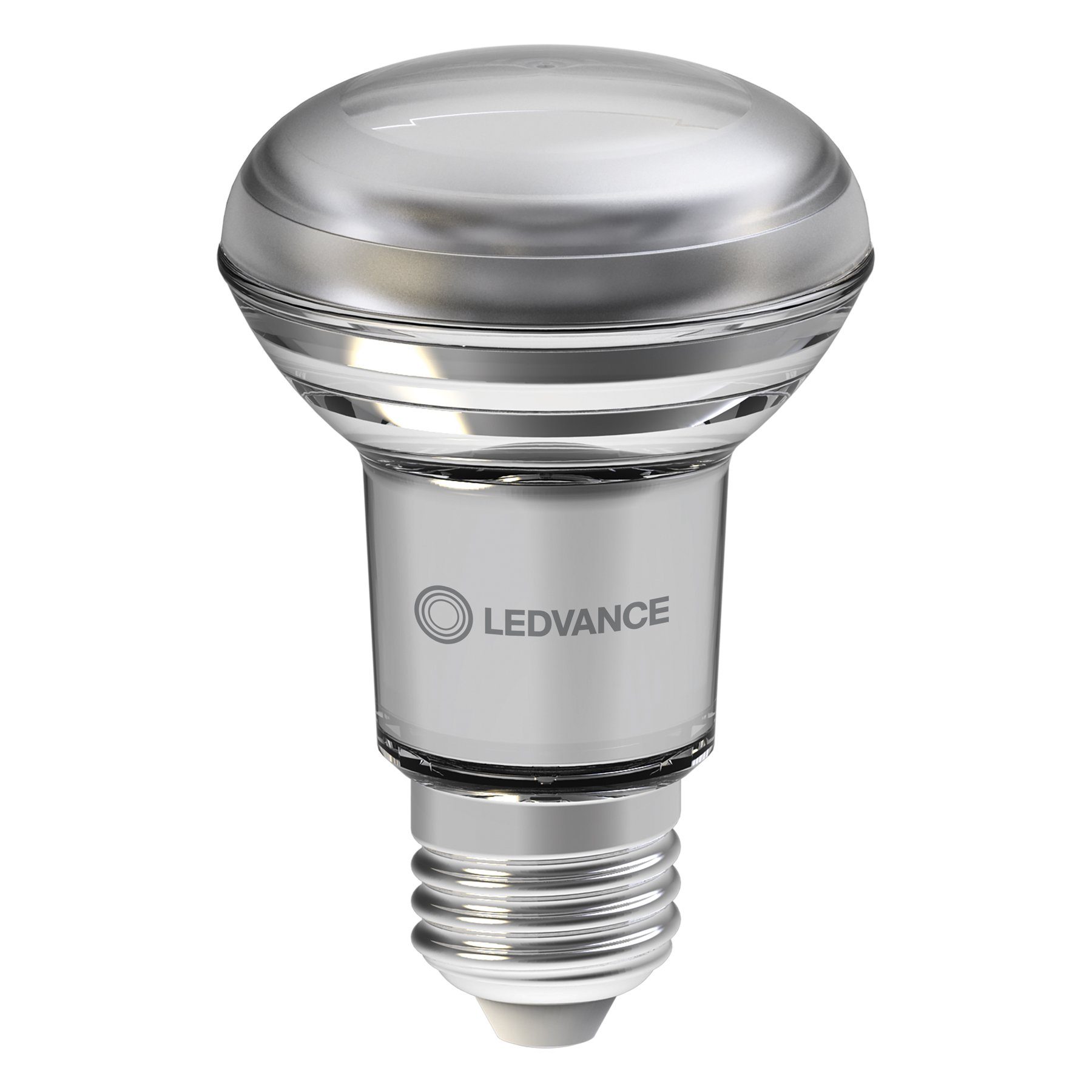 Ledvance LED-Leuchtmittel LED R63 P, E27, 1 St., War weiß, 827, LED-Alternative zu Hochvolthalogenlampen