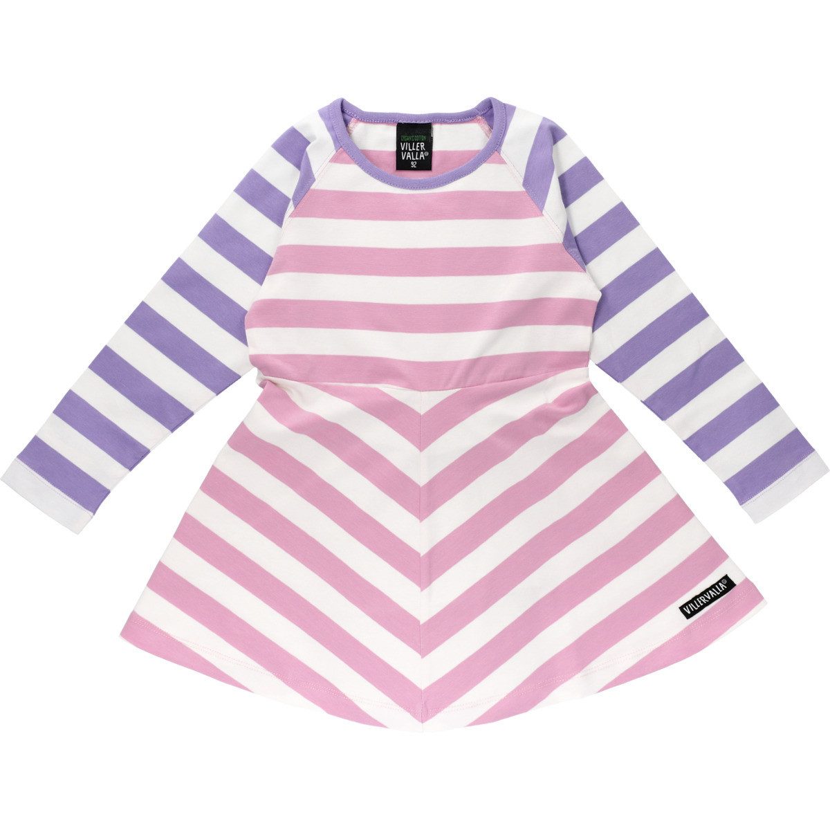 Villervalla Sweatkleid Streifen Mädchen (1-tlg) Bekleidung, Outfit, Dress, Robe, Sommerkleid