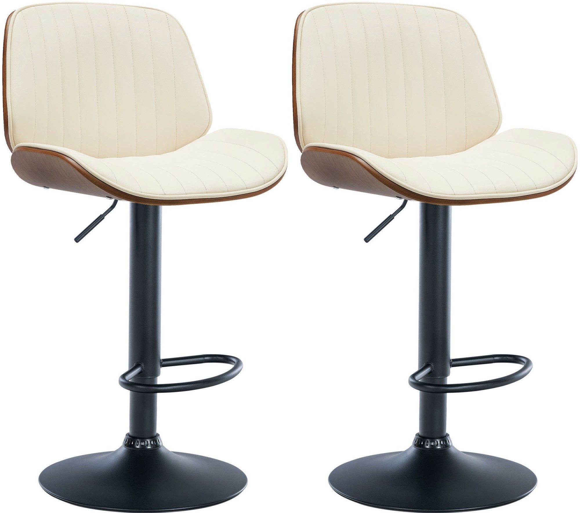 Bistrostuhl 2er Set Barhocker Nova Kunstleder