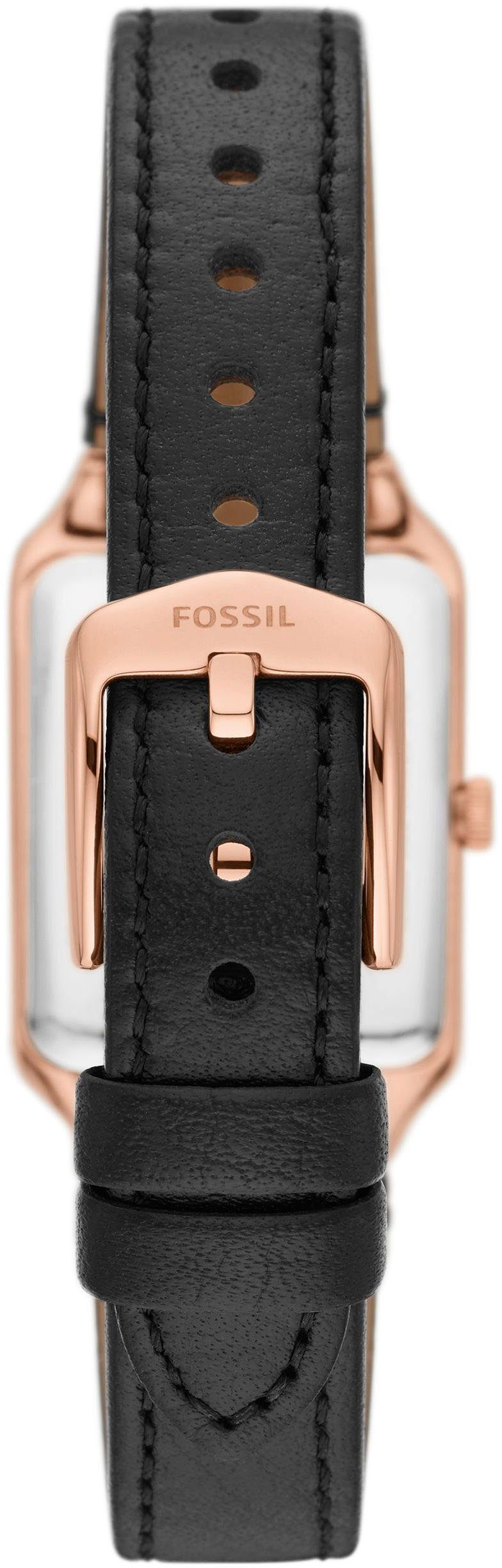 Fossil Quarzuhr RAQUEL ES5310, Armbanduhr, Damenuhr, Datum, Lederarmband