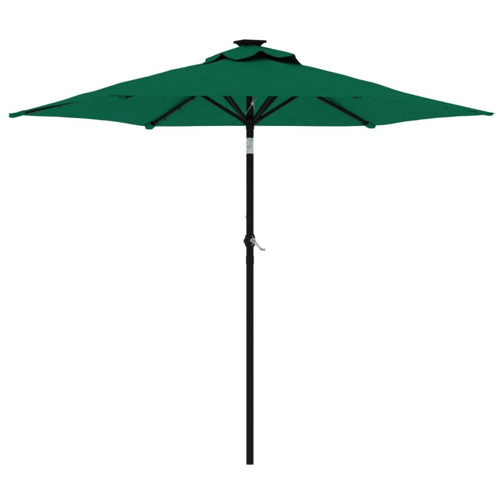 vidaXL Sonnenschirm Sonnenschirm mit Stahlmast Grün günstig online kaufen