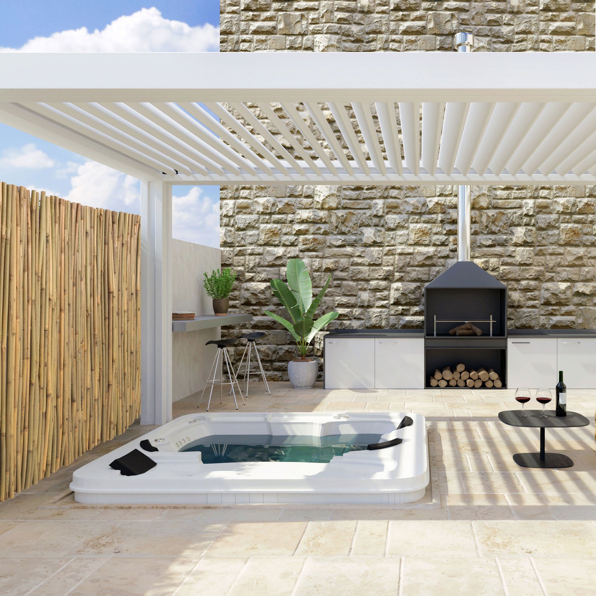 jarolift Sichtschutzzaunmatten Premium Bambus-Sichtschutzmatte, 80 x 300 cm, (1-St)