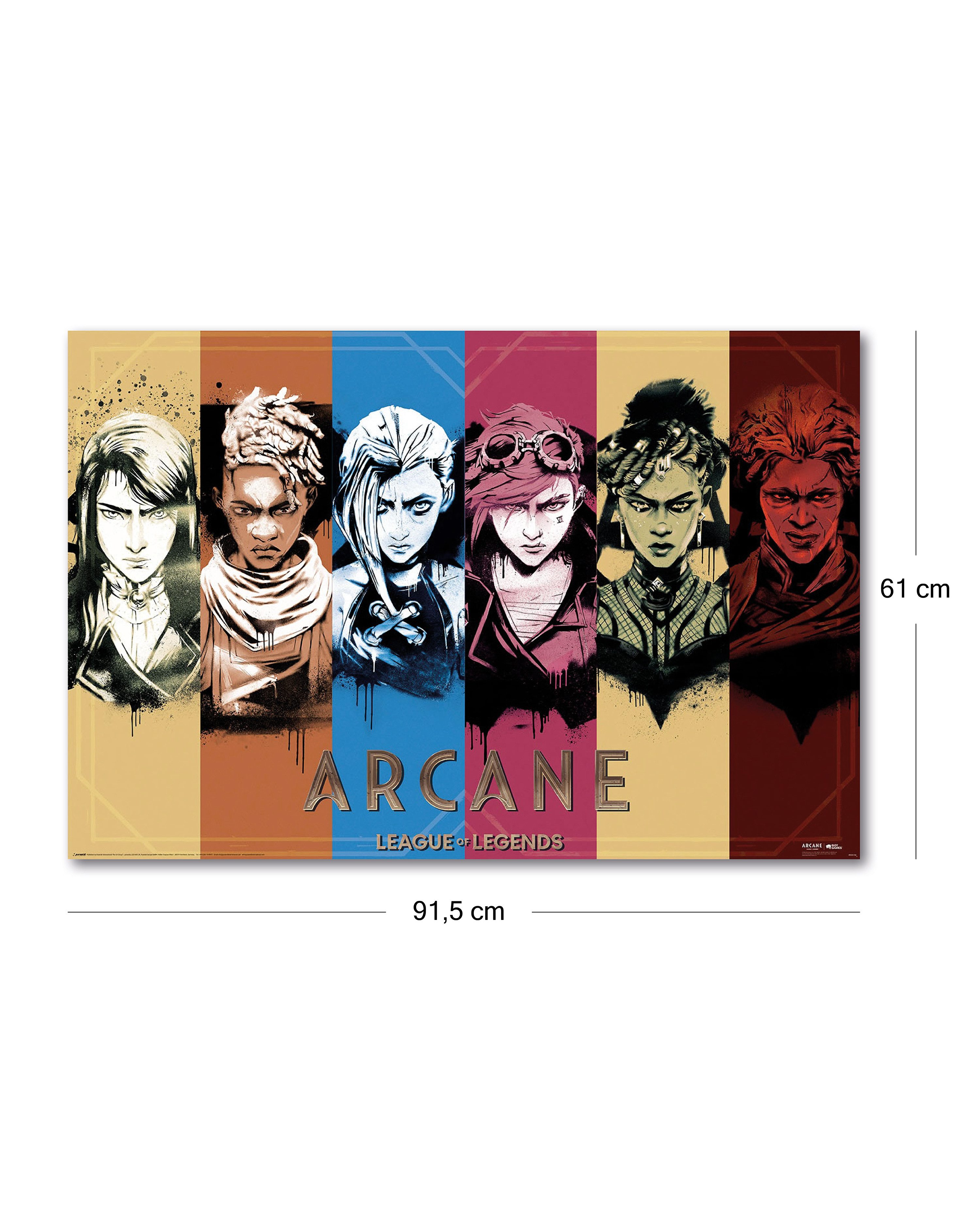 PYRAMID Poster Arcane Poster Collage League Of Legends 91,5 x 61 cm