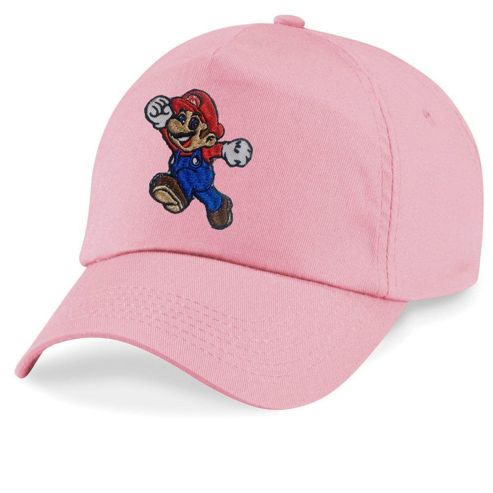 Blondie & Brownie Baseball Cap Kinder Mario Stick Patch Luigi Klempner Super Nintendo One Size Rosa
