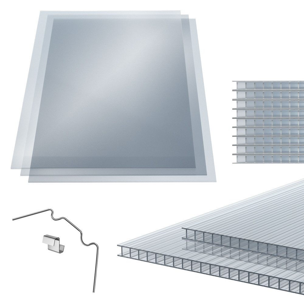 Gewächshaus Doppelstegplatten Hohlkammerplatten Gewächshausplatten Stegplatten