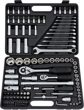 FAMEX Werkzeugset 719-50 Werkzeugkasten mit gefüllt Werkzeug Set, (207-St), abschließbar
