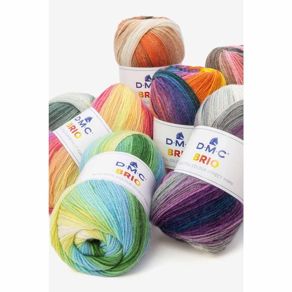 DMC Brio Farbverlaufsgarn Häkelwolle, Strickgarn Häkelwolle, 345,00 m (100g Wolle mit Farbverlauf, Strickwolle, Strickgarn, Handstrickgarn), Farbverlaufswolle
