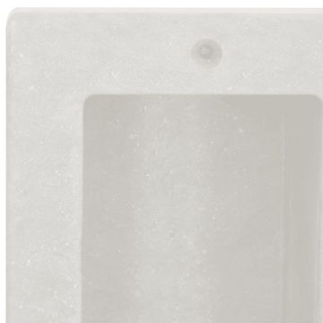 vidaXL Duschwand Duschnische mit 2 Fächern Mattweiß 41x51x10 cm