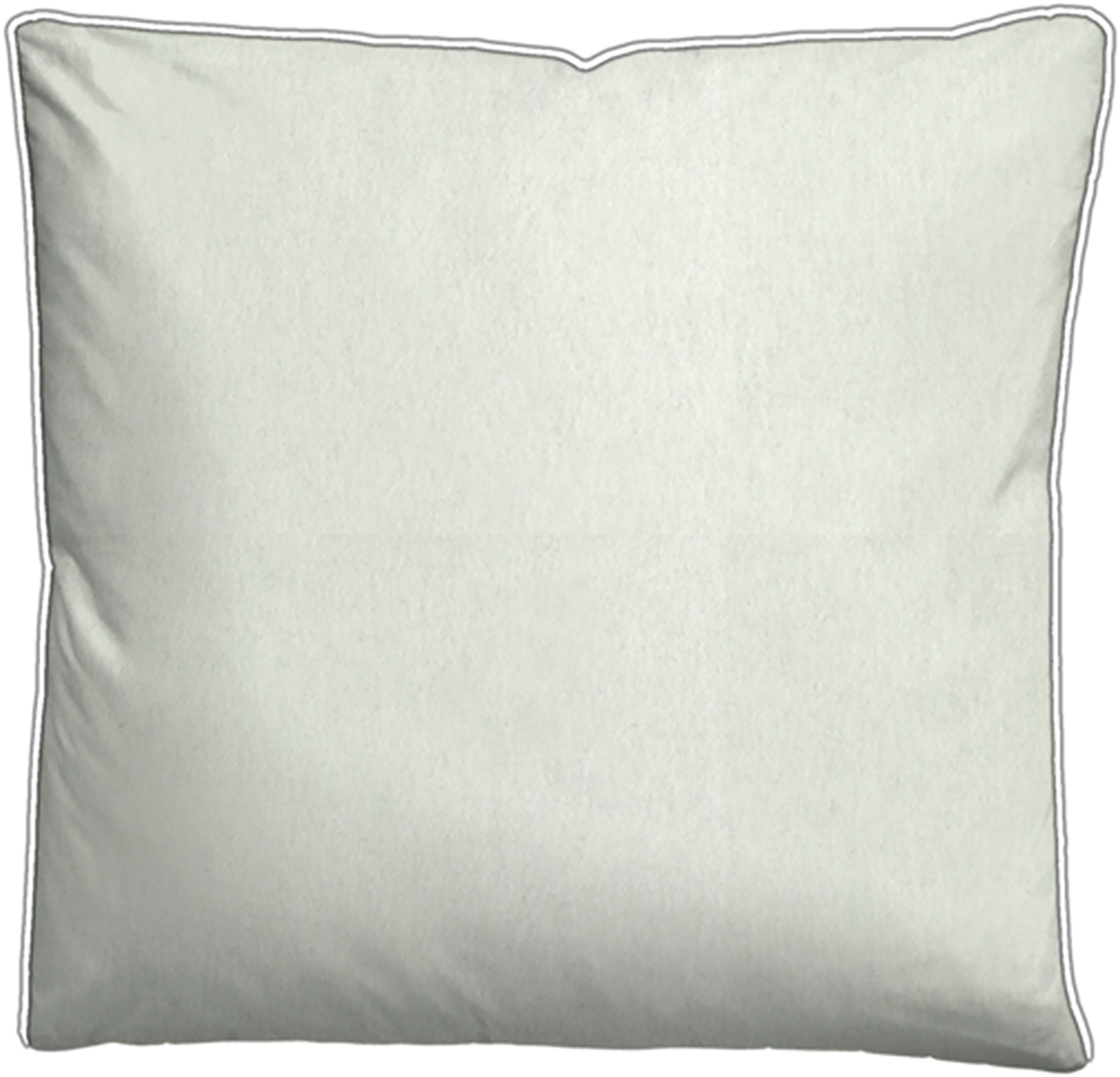 Biberna Kissenbezug Hermal Flanell mit Reißverschluss, Melange-Optik, Wendekissenbezug, (1 Stück), Feinflanell, Made in Germany zertifiziert, kuschelig weich, mit Paspel