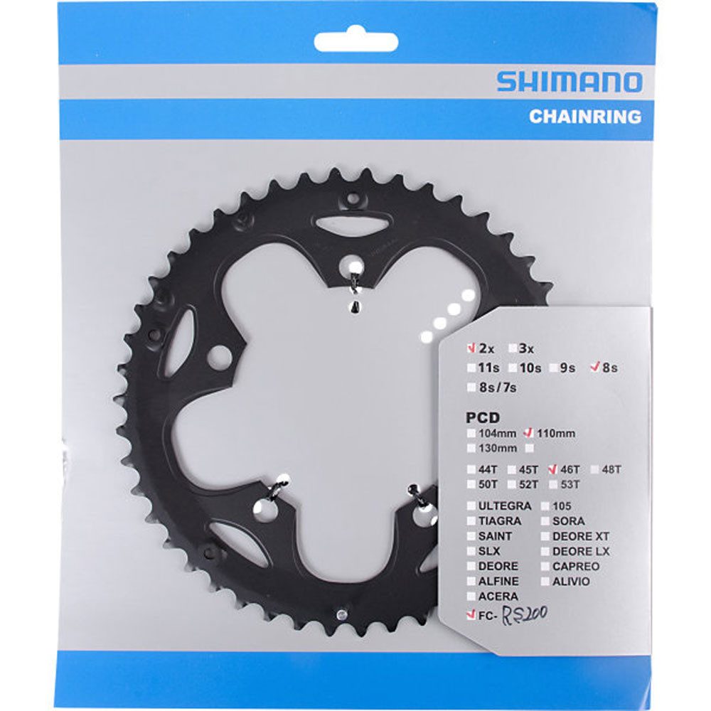 Fahrradkette SHIMANO Kettenblätter FC-RS200 46Z. 110mm Fahrrad