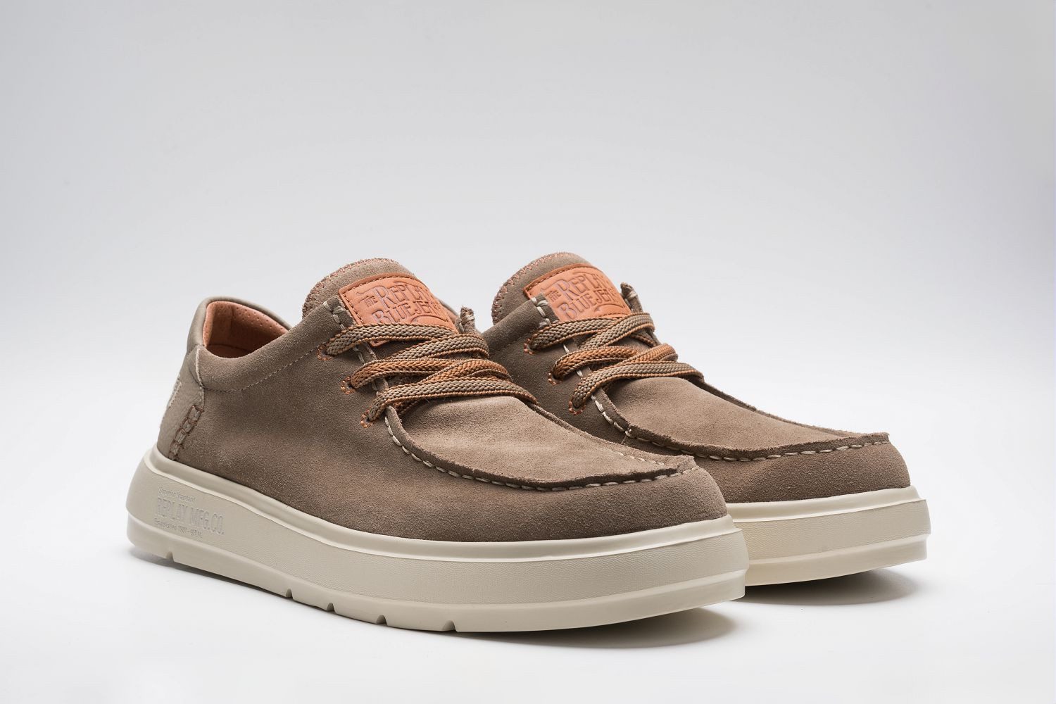 Replay Schnürschuh Mokassin, Halbschuh, Casual-Sneaker mit gepolstertem Schaftrand