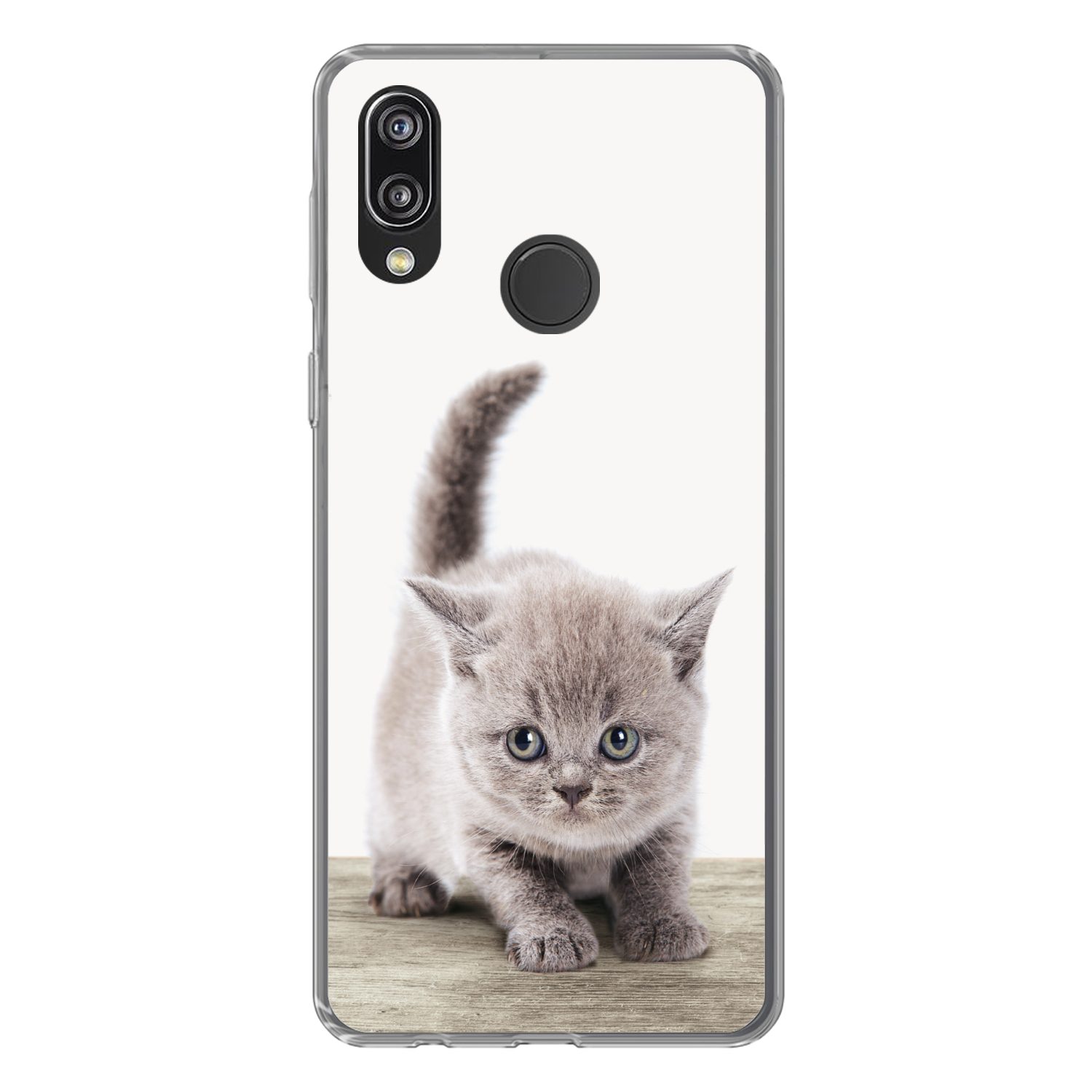 MuchoWow Handyhülle für Huawei P20 Lite (2020) Kätzchen - Katze - Haustiere - Jungen - Kin, Handy Case, Silikon, Bumper Case Dünn