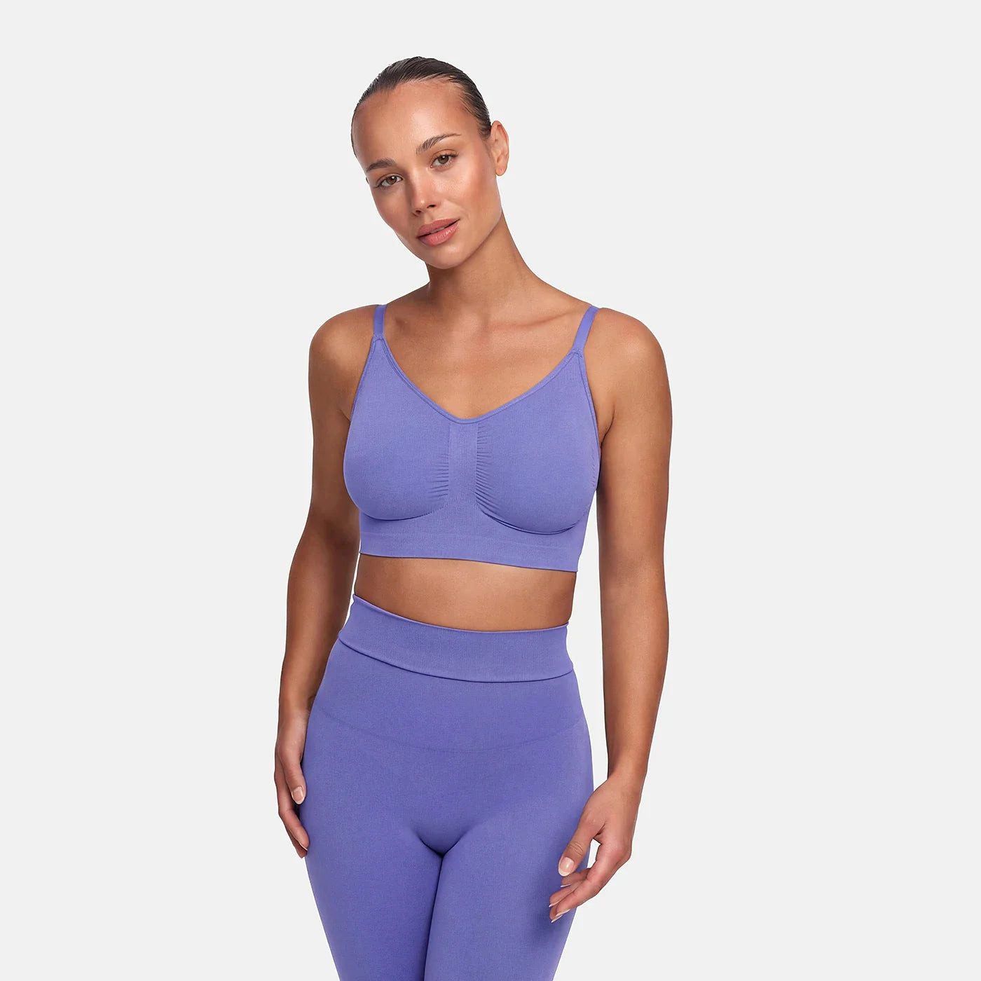 cfab (creamy fabrics) Bügelloser BH Comfort Bralette-Soft Violet-S (1-tlg)