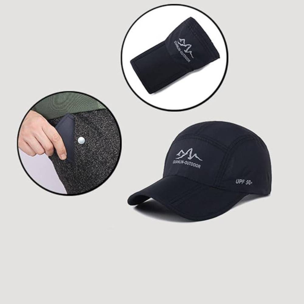Blusmart Baseball Cap Unisex-Baseballkappe (Faltbar und verstellbar, Trocknend, Sonnenschutz, Atmungsaktiv) Für Outdoor-Aktivitäten, Sport und Reisen