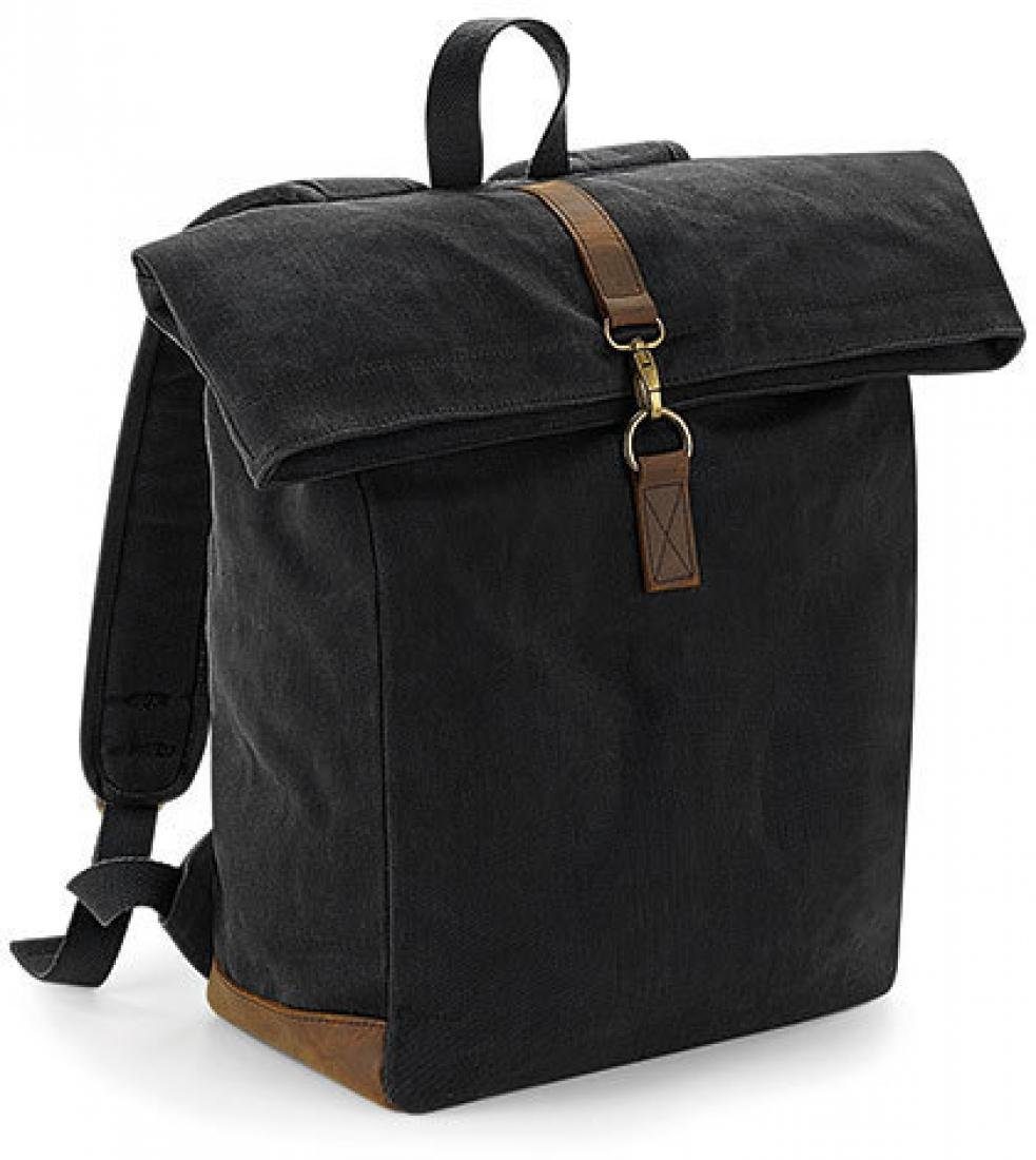 Quadra Freizeitrucksack Rucksack Heritage Waxed Canvas, 53 x 31 x 14 cm