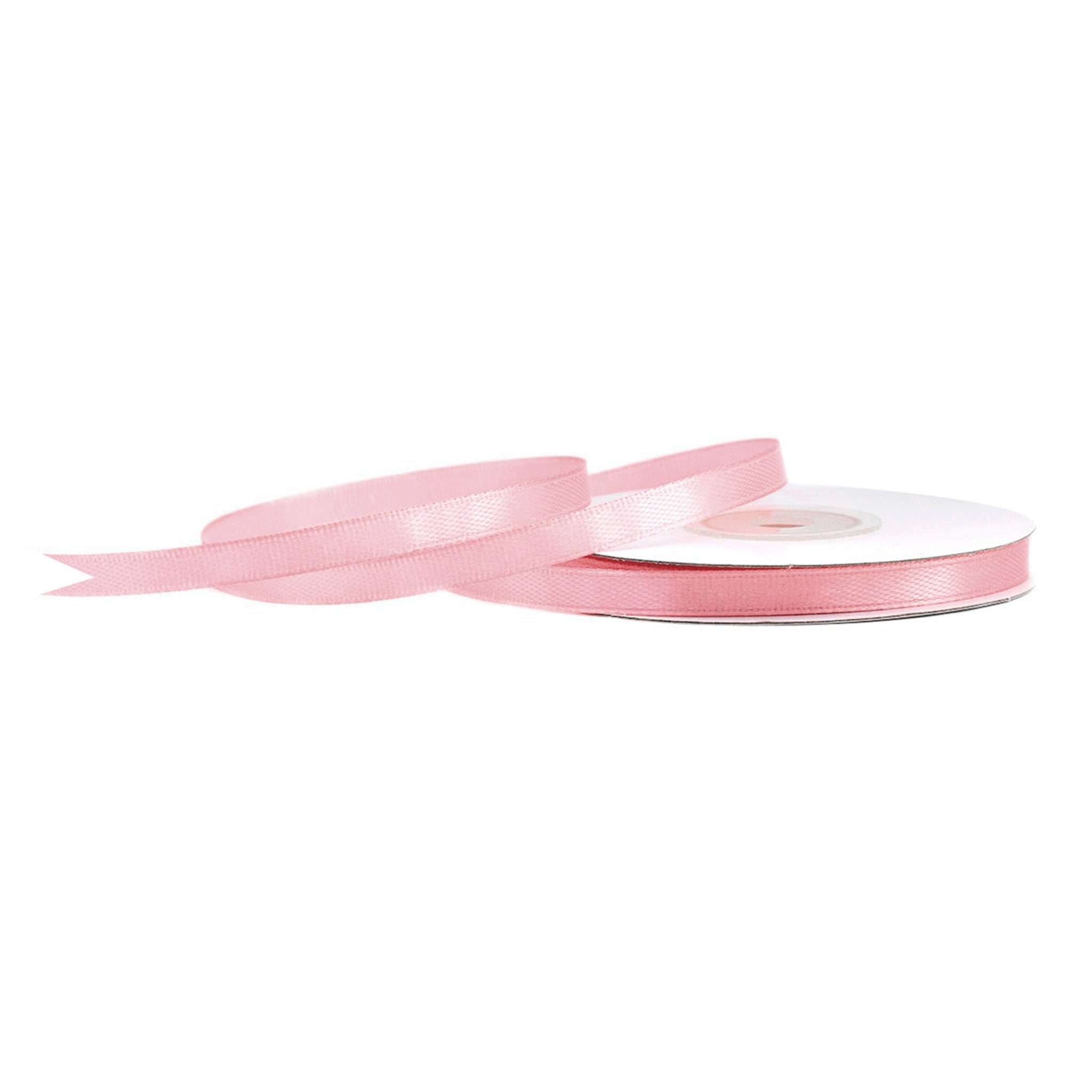 Creativery Geschenkband, Satinband 6mm x 25m Rolle Altrosa
