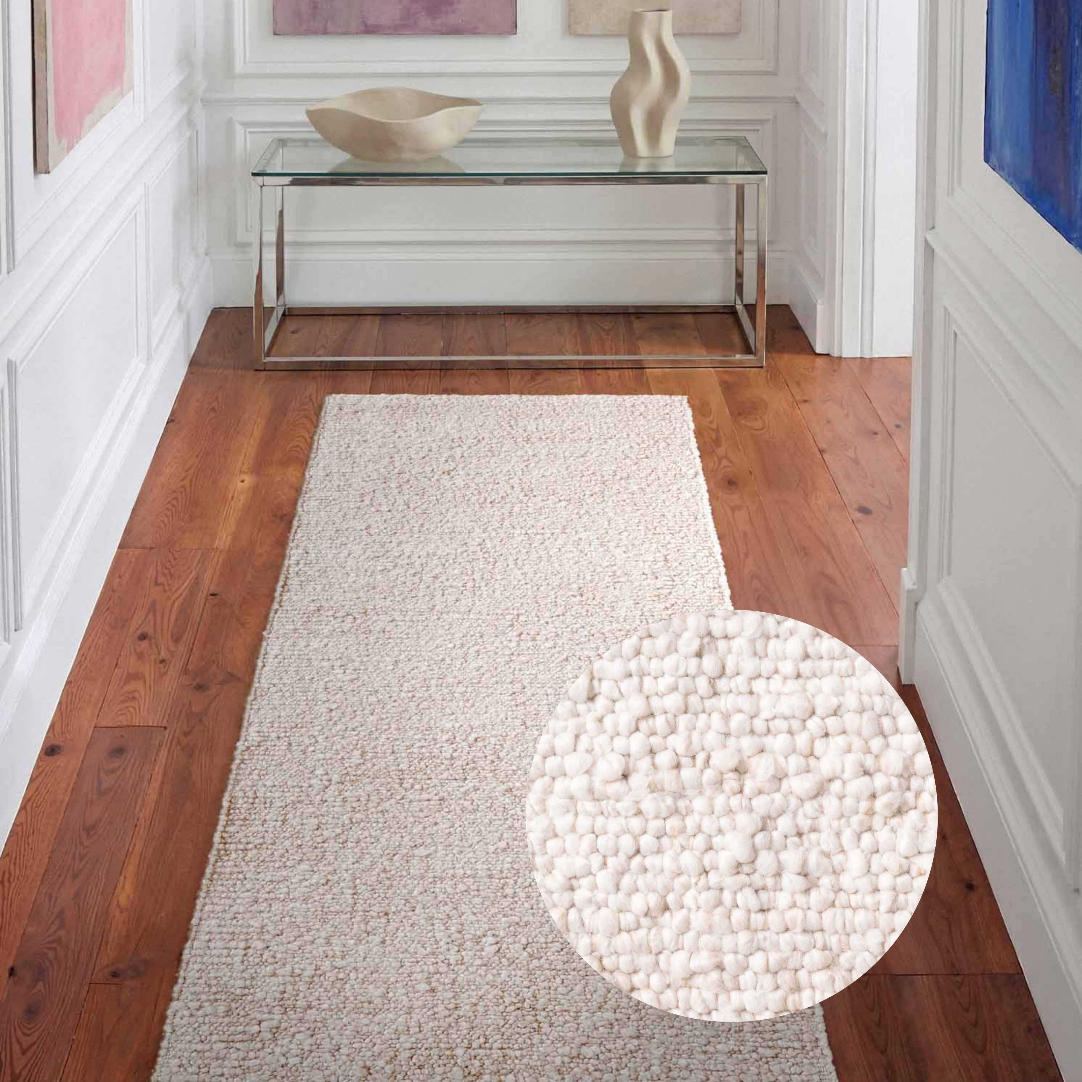 Ted Baker Teppich Soft Bouclé Portobello, auch als Läufer, rechteckig, Höhe: 10 mm, Woll-Optik, Bouclé Meliert, Wohnzimmer, Esszimmer, Schlafzimmer, Flur