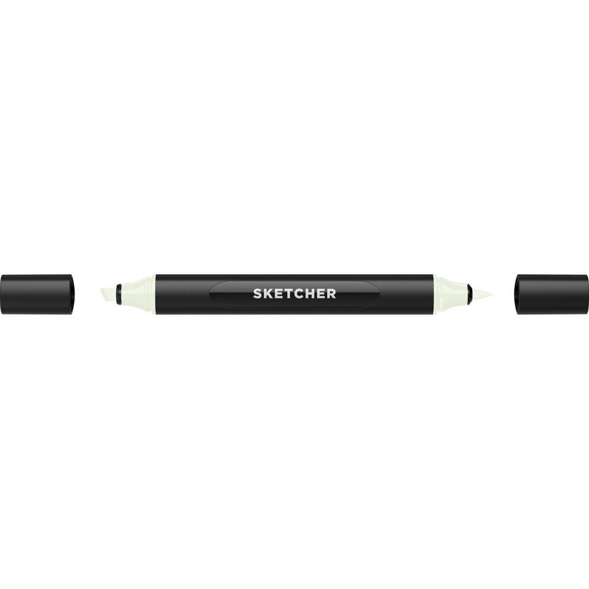 Filzstift Twinmarker Sketcher brush+chisel T 320 menthol hell.
