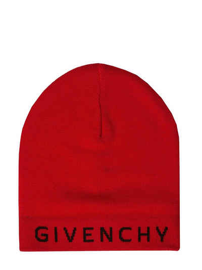 GIVENCHY Beanie Givenchy Mütze rot (wendbar)