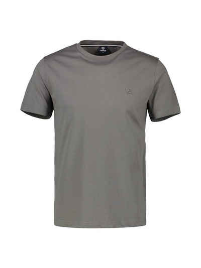 LERROS T-Shirt LERROS Unifarbenes Basic T-Shirt mit Logostitch