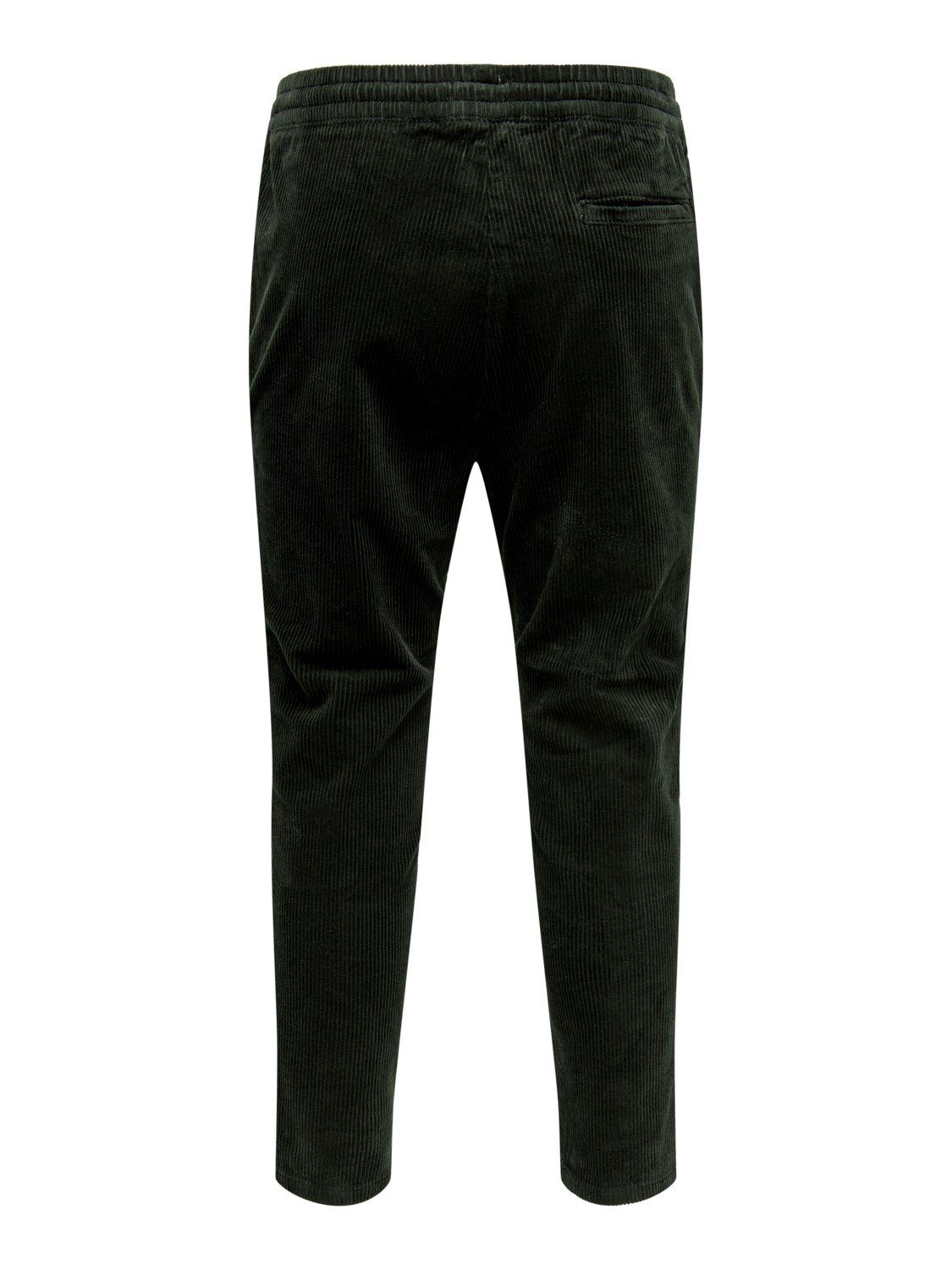 Stoffhose Cropped ONSLINUS Pants Dunkelgrün (1-tlg) Cord ONLY Relaxed in & Bequem SONS Stoffhose 3978 Freizeit
