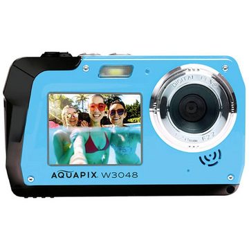 Aquapix W3048-I "Edge" Iceblue Unterwasserkamera Kompaktkamera (Unterwasserkamera, Frontdisplay)