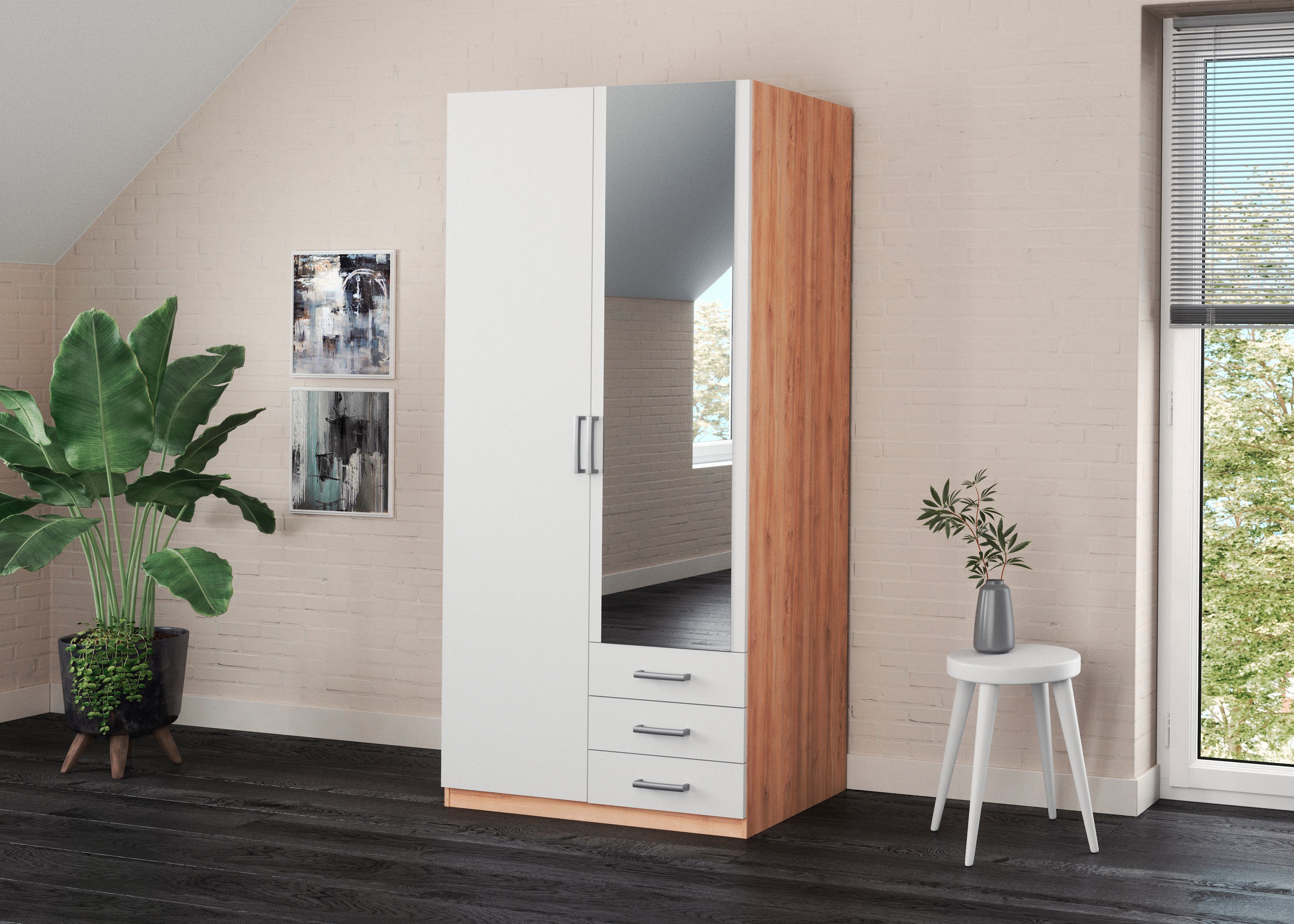 priess Kleiderschrank Amsterdam mit oder ohne LED-Beleuchtung