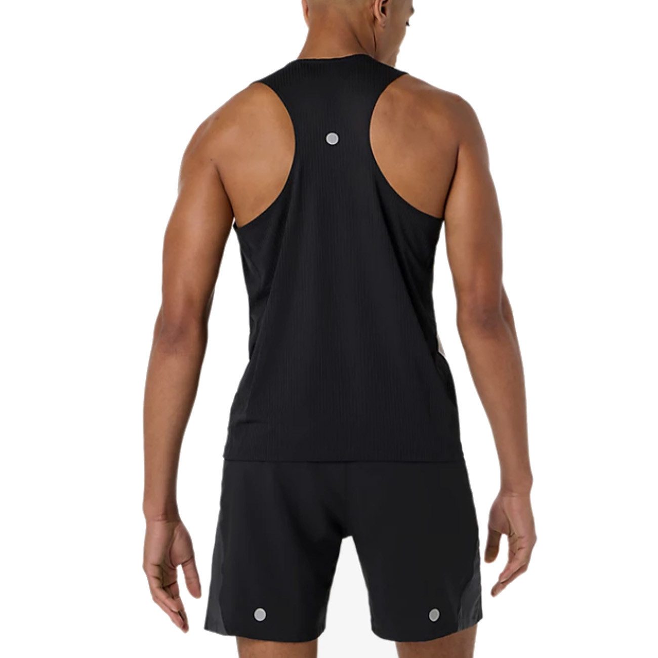 Asics Laufshirt Asics Road Fade Singlet Herren Black Cream