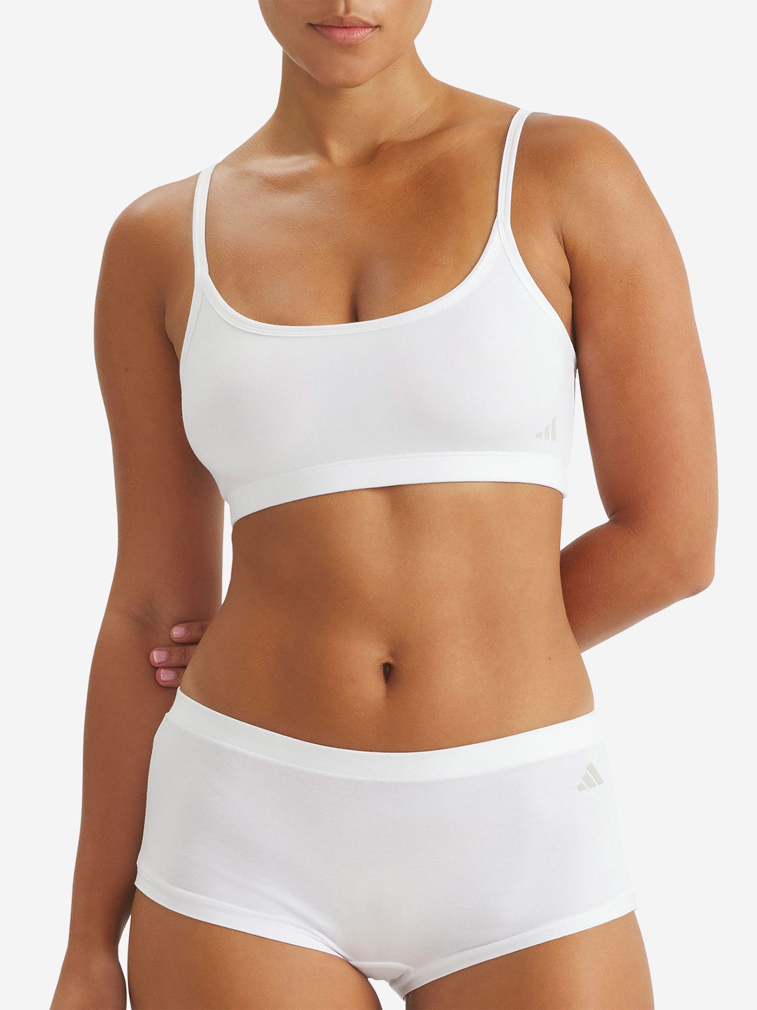 adidas Sportswear Panty Sport Active Modal Comfort - perfekter Sitz - Heatseal adidas Logo (2-St) Pantyslip Boyshort Unterwäsche Doppelpack Damen Gym Training Yoga