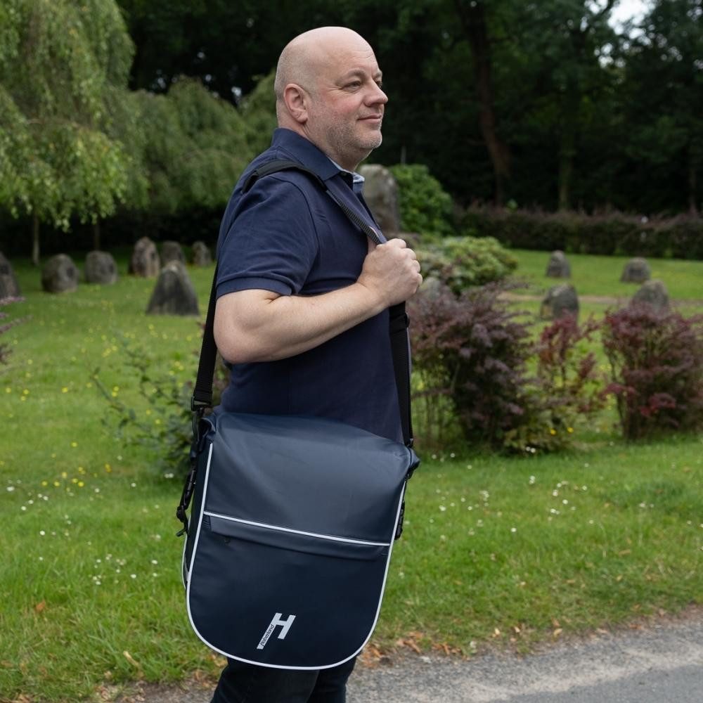 Haberland Fahrradtasche Haberland Frontträger-Tasche eMotion blau - formstarke, wasserdichte T