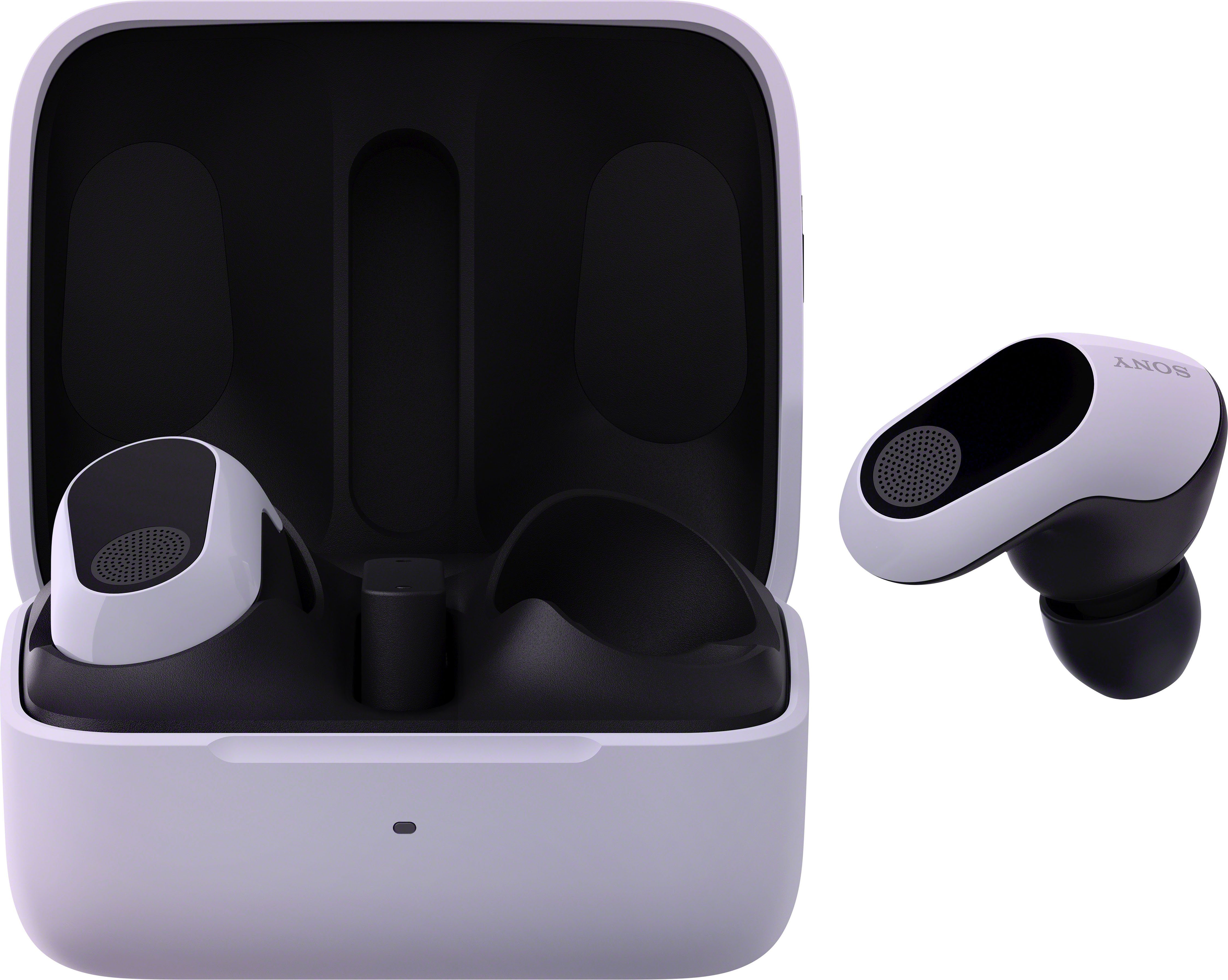 Sony INZONE Buds Gaming-Headset (Noise-Cancelling, 360 Spatial Sound, 24 Std Akkulaufzeit, geringe Latenz, Mic mit AI) weiß | Funkkopfhörer