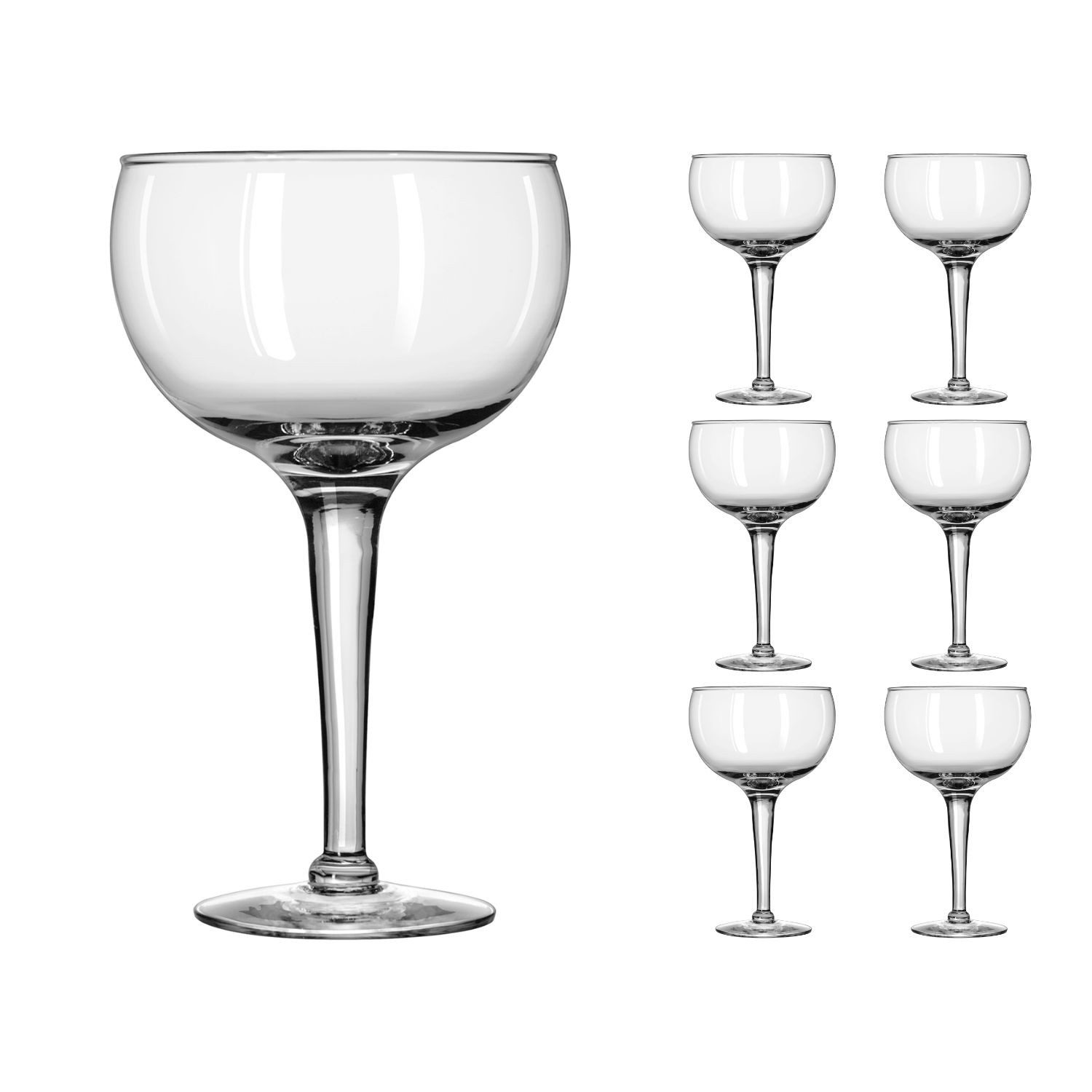 LIBBEY Weinglas SUPER STEMS, 6-tlg., Glas, 6er Set, H: 26, Ø: 16, 1100 ml