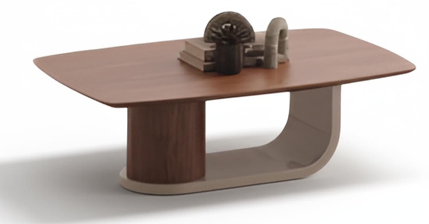 JVmoebel Essgruppe Moderner Esstisch Japandi Stil Holz Braun Beige Design, (1-tlg)