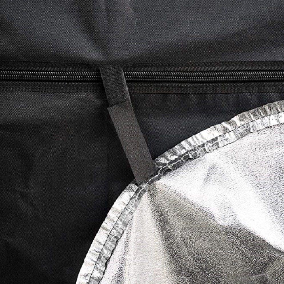 OUBO Gewächshaus Lisbon Growzelt, Growbox für Homegrow, Indoor Anbauzelt, 1-St., Grow Tent mit Lichtdicht, Gewächshaus, schwarz, Pflanzzelt