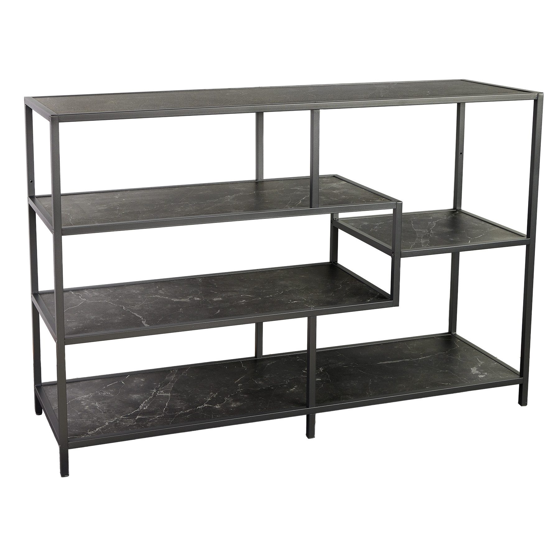 riess-ambiente Standregal SLIM LINE 115cm graphit / schwarz, Einzelartikel günstig online kaufen