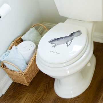 Mr. & Mrs. Panda WC-Sitz Axolotl Schwimmen, Klobrille, Klodeckel, Toilette, Toilettendeckel, (1-St), UV-beständiger Druck