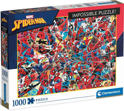 Clementoni® Puzzle Impossible Collection, Spiderman, 1000 Puzzleteile, Made in Europe, FSC® - schützt Wald - weltweit