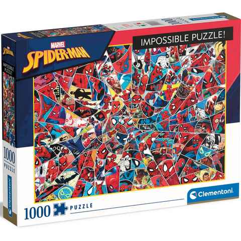 Clementoni® Puzzle Impossible Collection, Spiderman, 1000 Puzzleteile, Made in Europe, FSC® - schützt Wald - weltweit