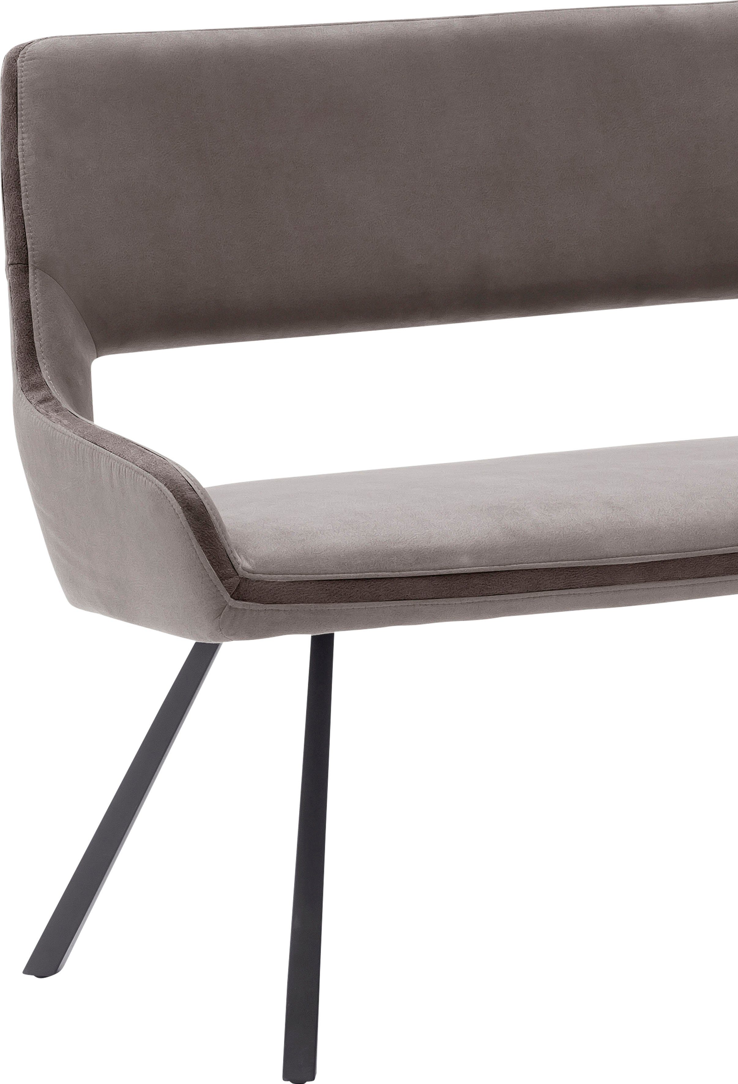 MCA furniture Sitzbank Bayonne, bis belastbar, Capuccino kg 50 155 Sitzhöhe Capuccino/Schlamm cm 280 breite cm, cm-175 | wahlweise