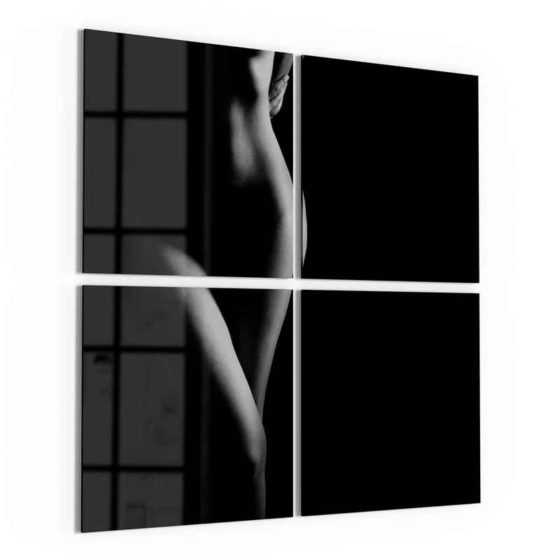 DEQORI Glasbild 'Weibliche Kurven', 'Weibliche Kurven', Glas Wandbild Bild schwebend modern