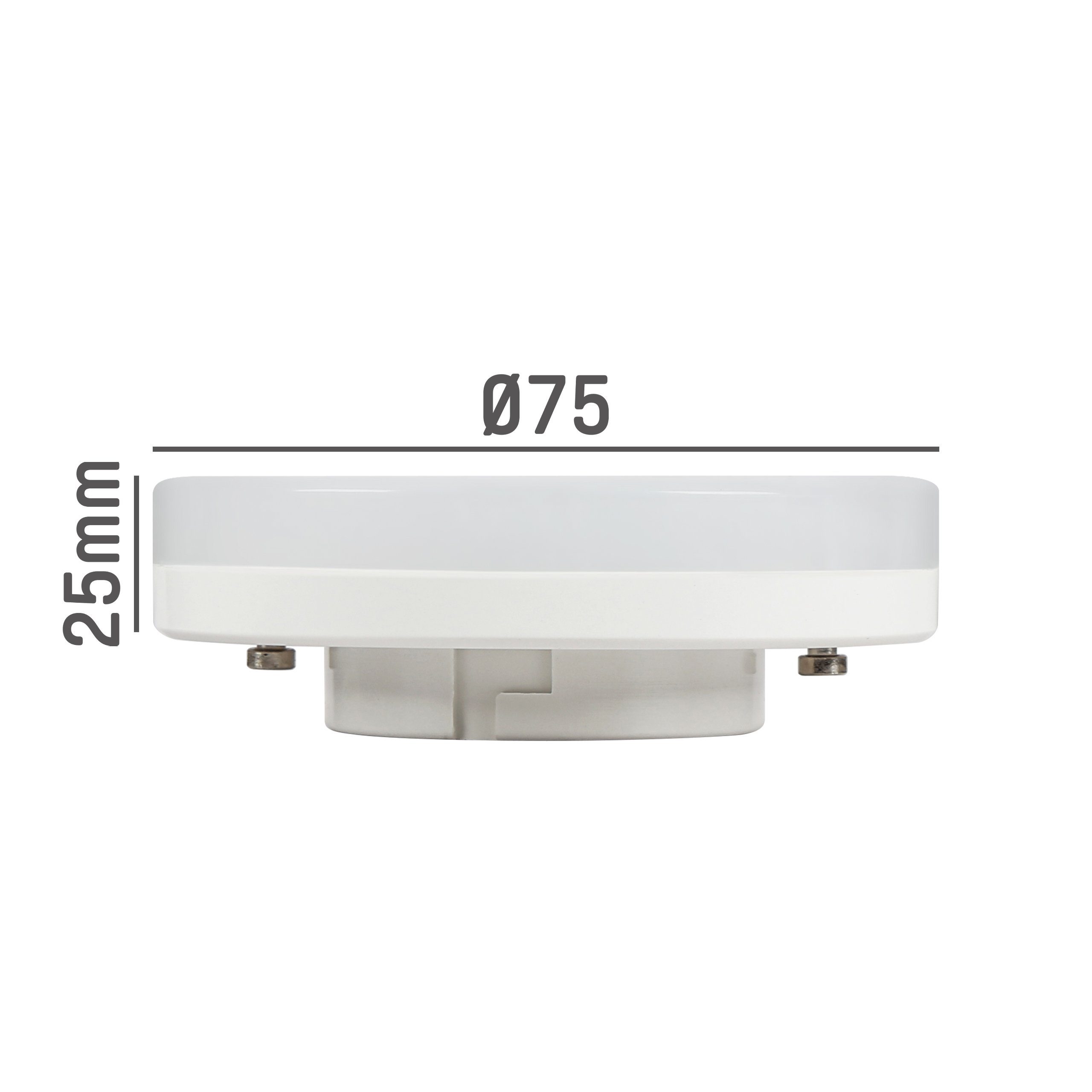 LED's light LED-Leuchtmittel neutralweiß LED dimmbar GX53 GX53, 0620221 Matt 6,5W Spot